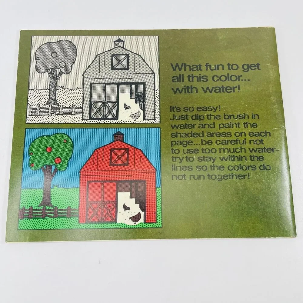 Mother Goose Florence Sarah Winship 1970 Paint With Water Whitman 1031 Unused